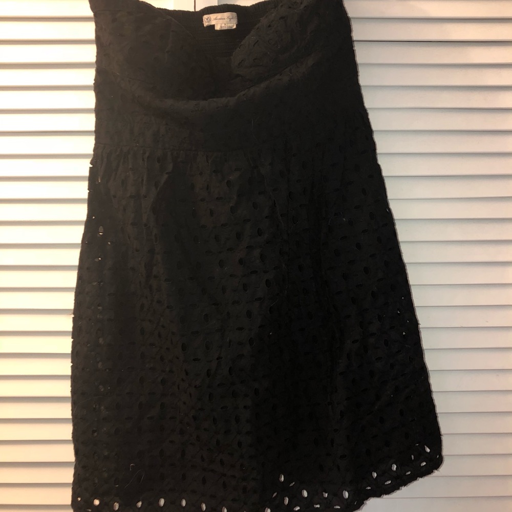 Lace strapless dress